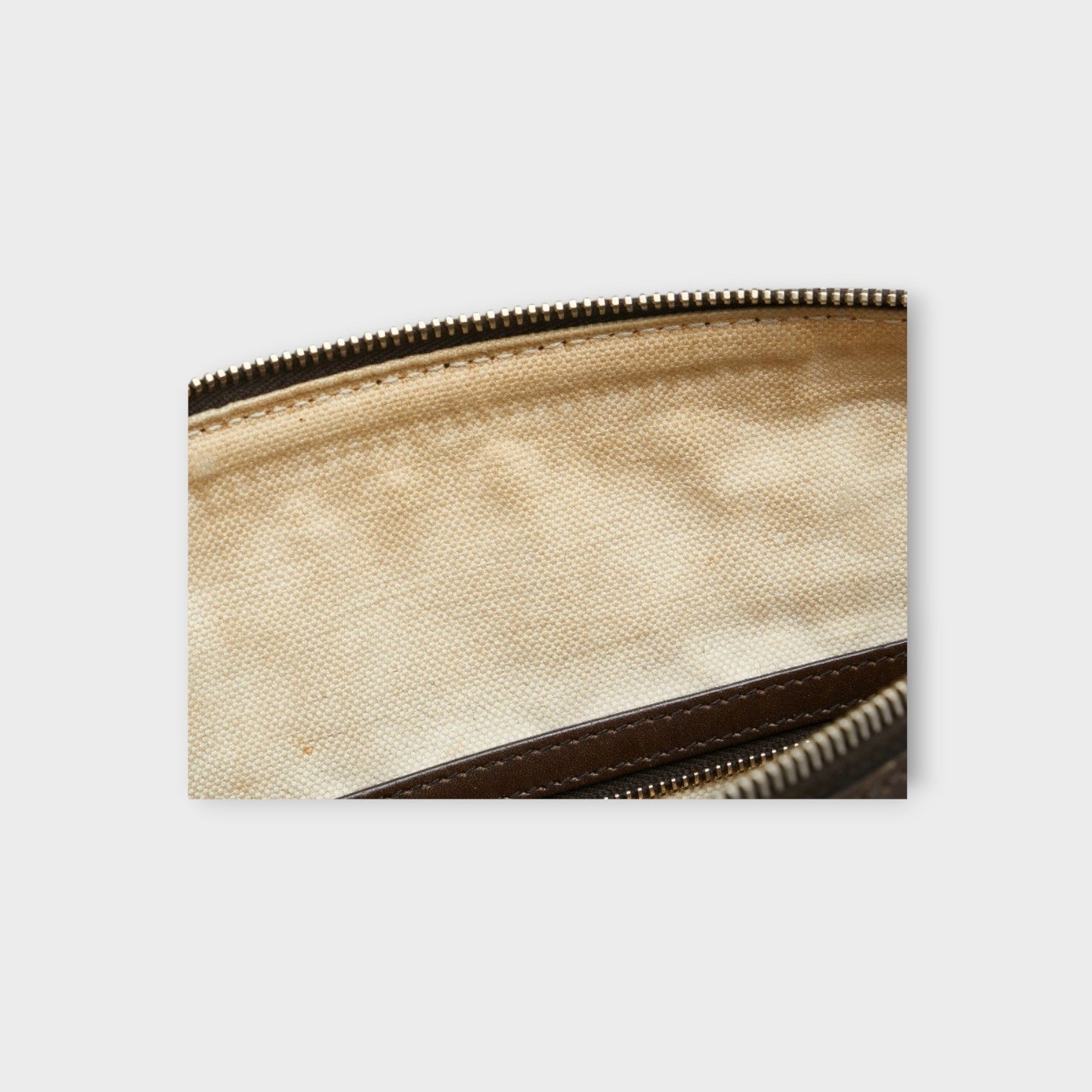 GUCCI GG Canvas Web Line Mini Boston Bag Shoulder Bag 2WAY 247205 Beige 【B】