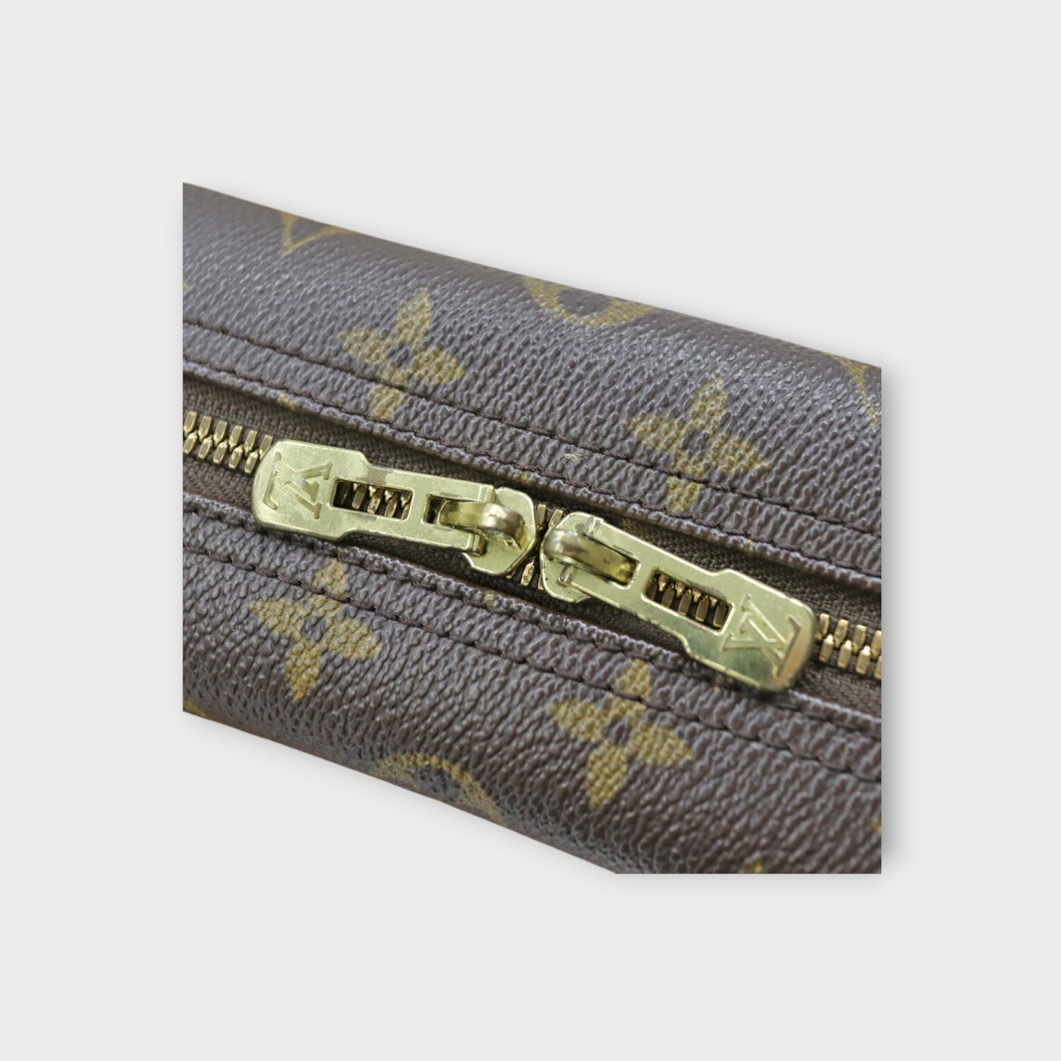Louis Vuitton M47270 Bowling Vanity Deauville Brown PVC Leather【B】