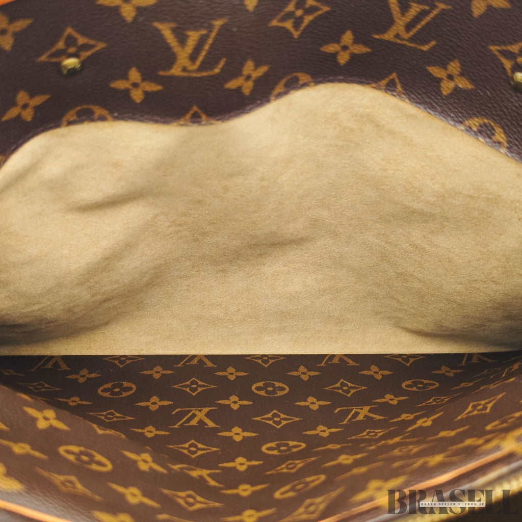 Louis Vuitton Monogram Rivoli M53380 Business Bag Handbag Brown Canvas Unisex