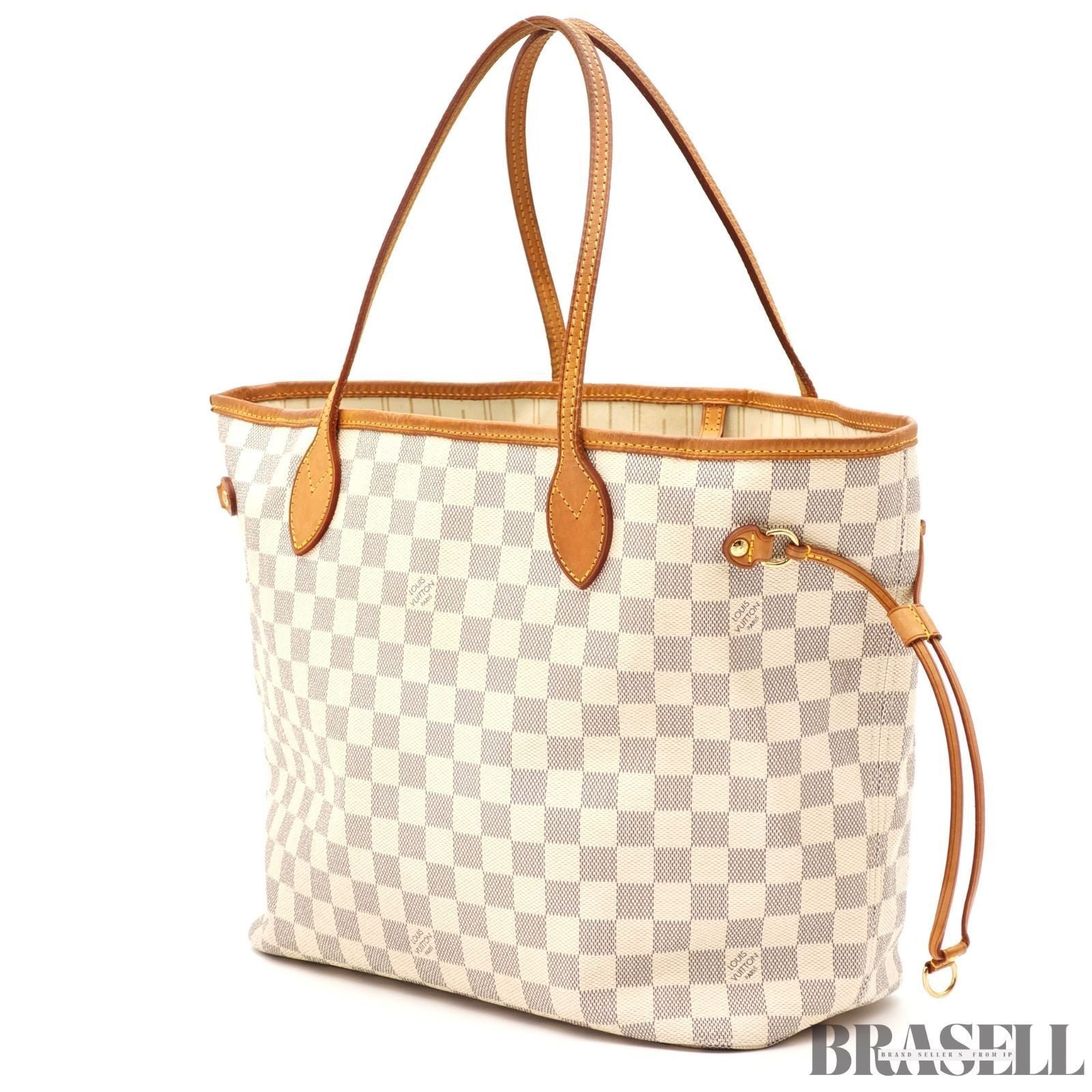 LOUIS VUITTON Neverfull MM N51107 Damier Azur Tote Bag Large Canvas Unisex