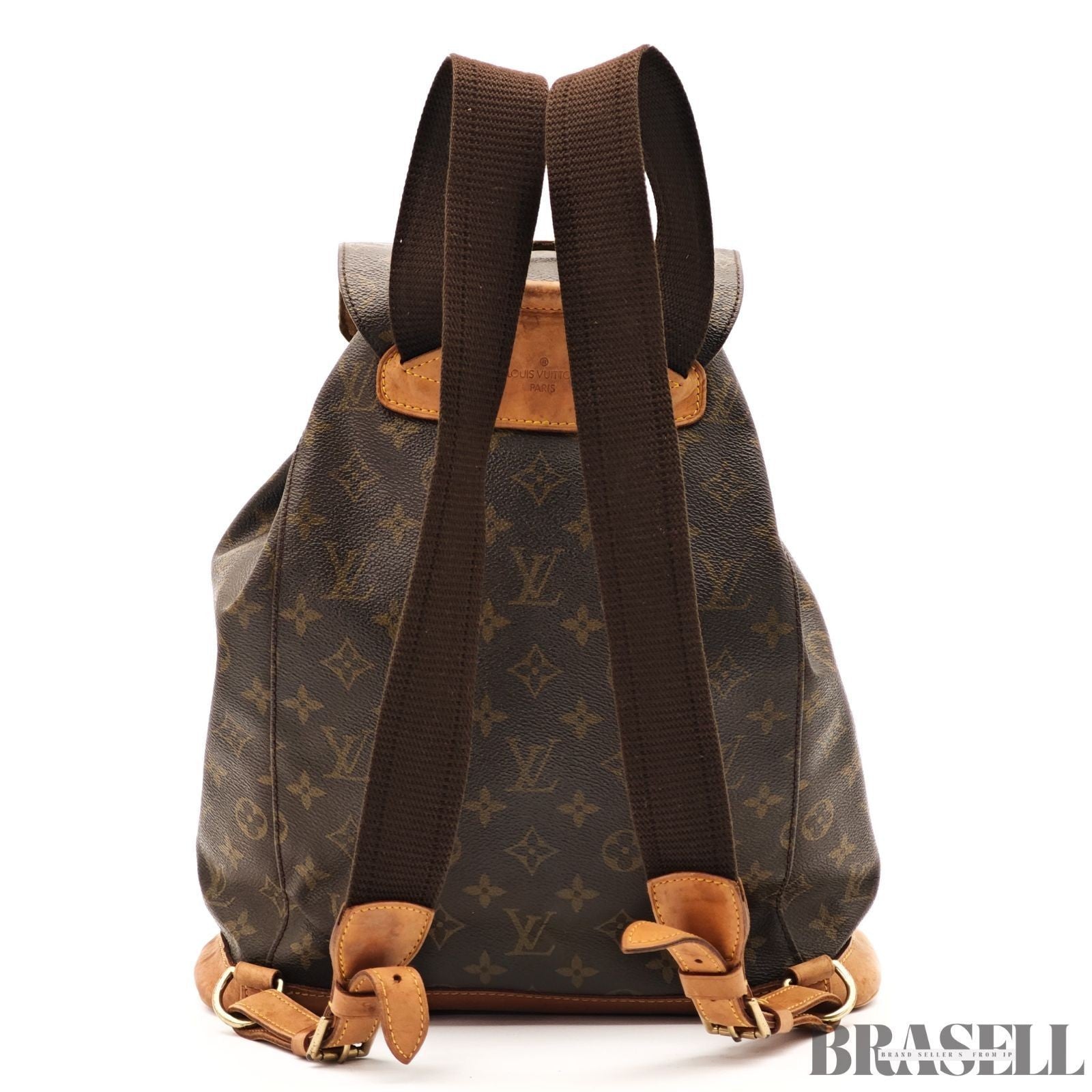 LOUIS VUITTON Montsouris M51135 Monogram Backpack Brown Women’s