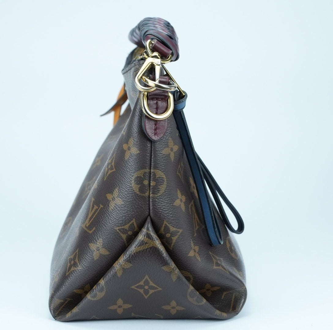 LOUIS VUITTON M55090 Monogram Mini Zipped Hobo 2-Way Shoulder Bag/Handbag