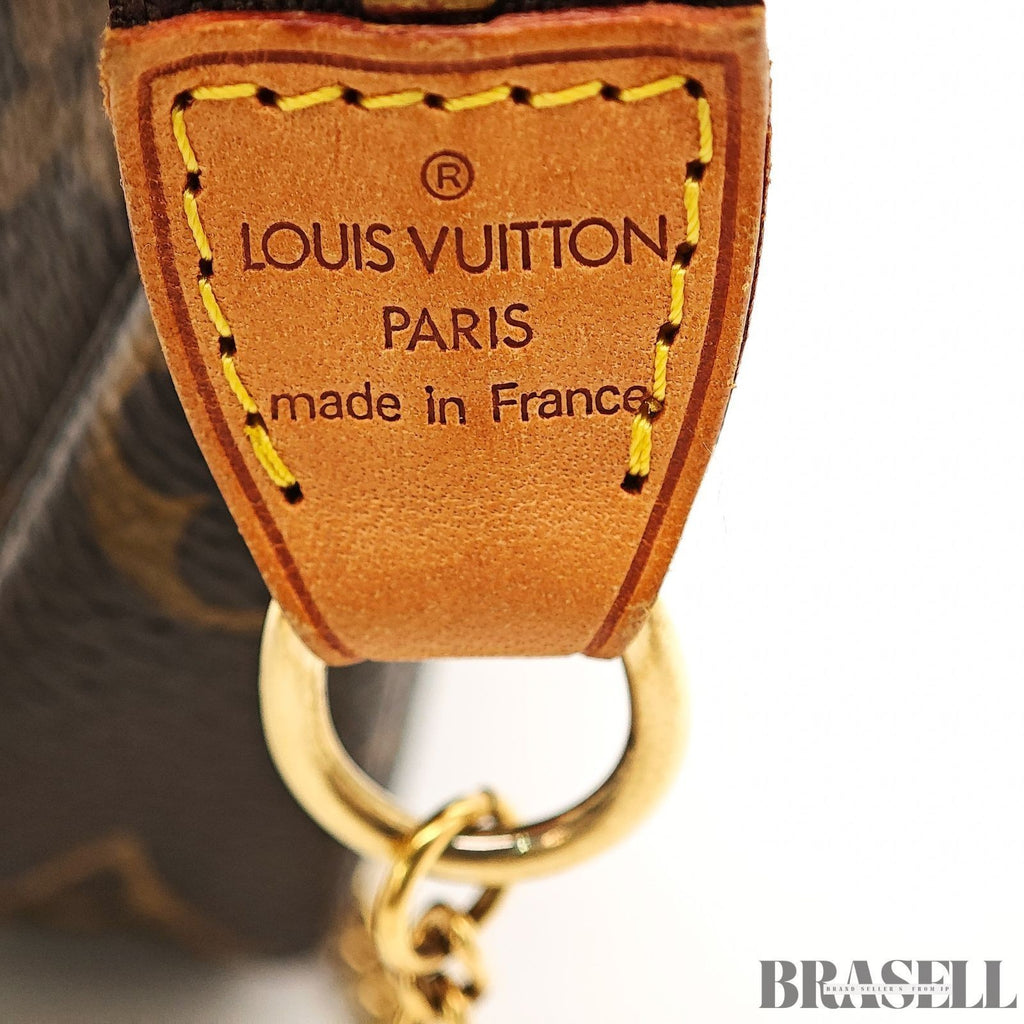 Louis Vuitton Mini Pochette Accessoires M60153 Bag Handbag Compact Brown Women’s
