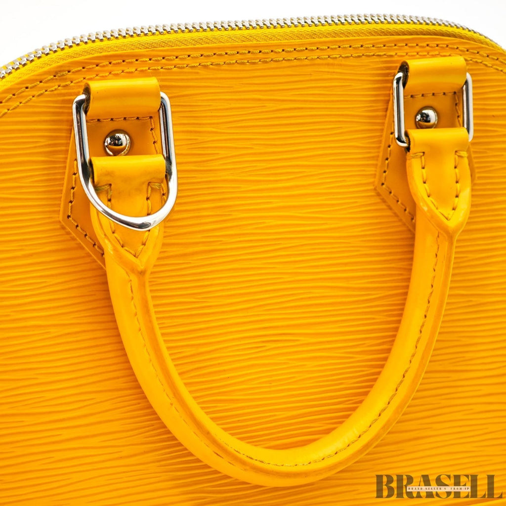 LOUIS VUITTON M40866 Epi Alma BB 2Way Citron Shoulder Bag Crossbody Handbag