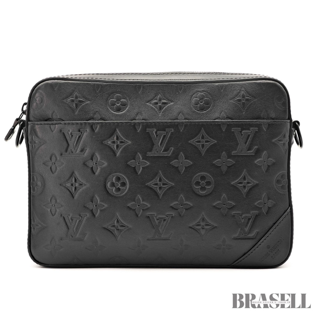 LOUIS VUITTON Duo Messenger Bag M69827 Black Monogram Eclipse Shoulder Bag