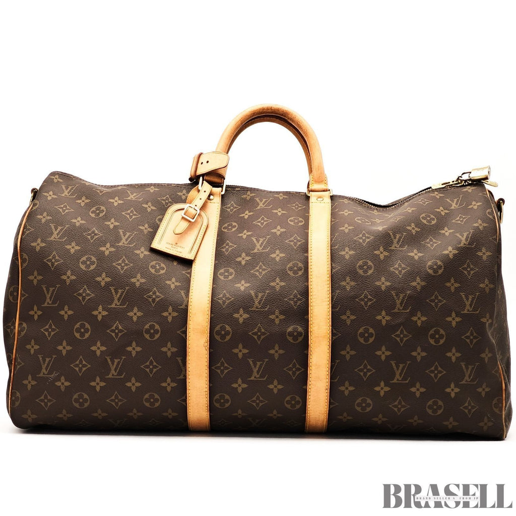 Louis Vuitton Keepall Bandoulière 55 M41414 Boston Bag Large Travel Brown Unisex
