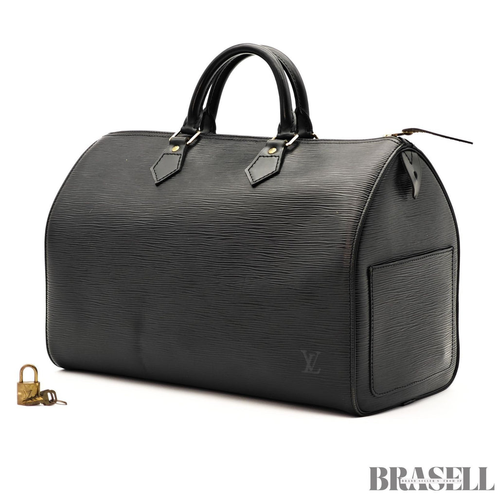 LOUIS VUITTON Epi Speedy 35 M42992 Black Boston Handbag Women’s