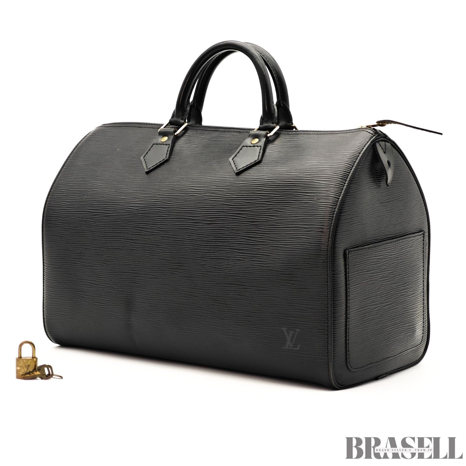 LOUIS VUITTON Epi Speedy 35 M42992 Black Boston Handbag Women’s