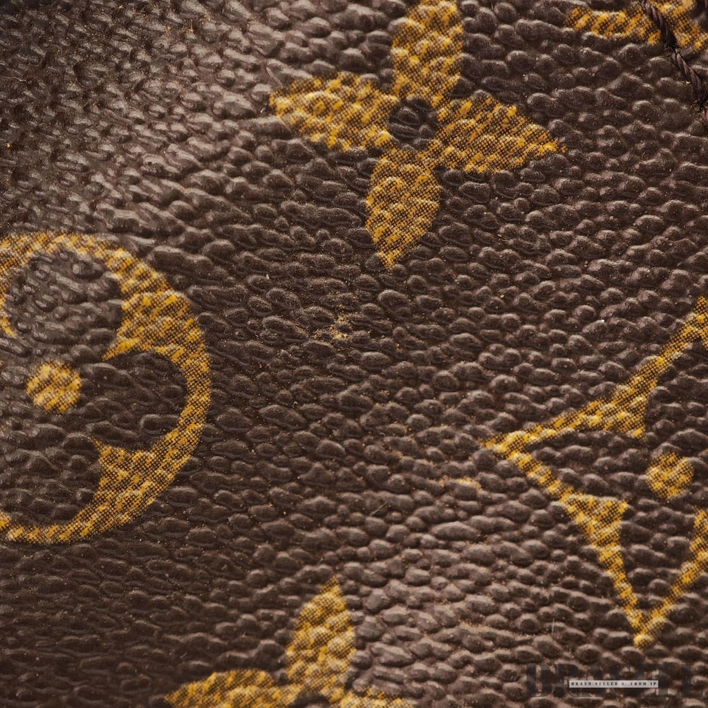 Louis Vuitton Alma PM M51130 Monogram Canvas Handbag Brown Unisex w/Padlock Key