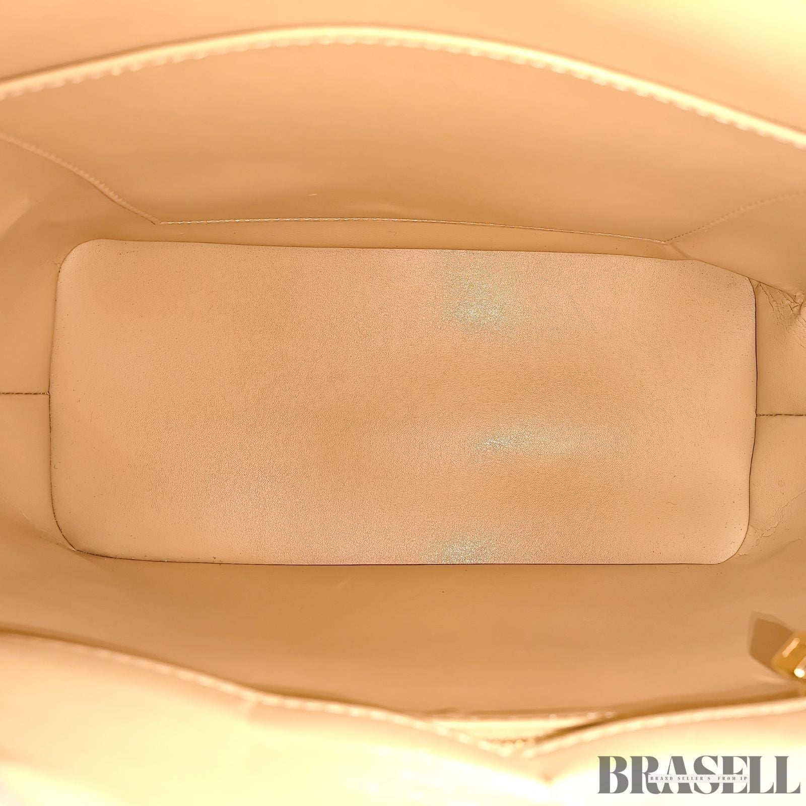 Louis Vuitton Vernis Houston M91340 Tote Bag Patent Leather Large Capacity Gold