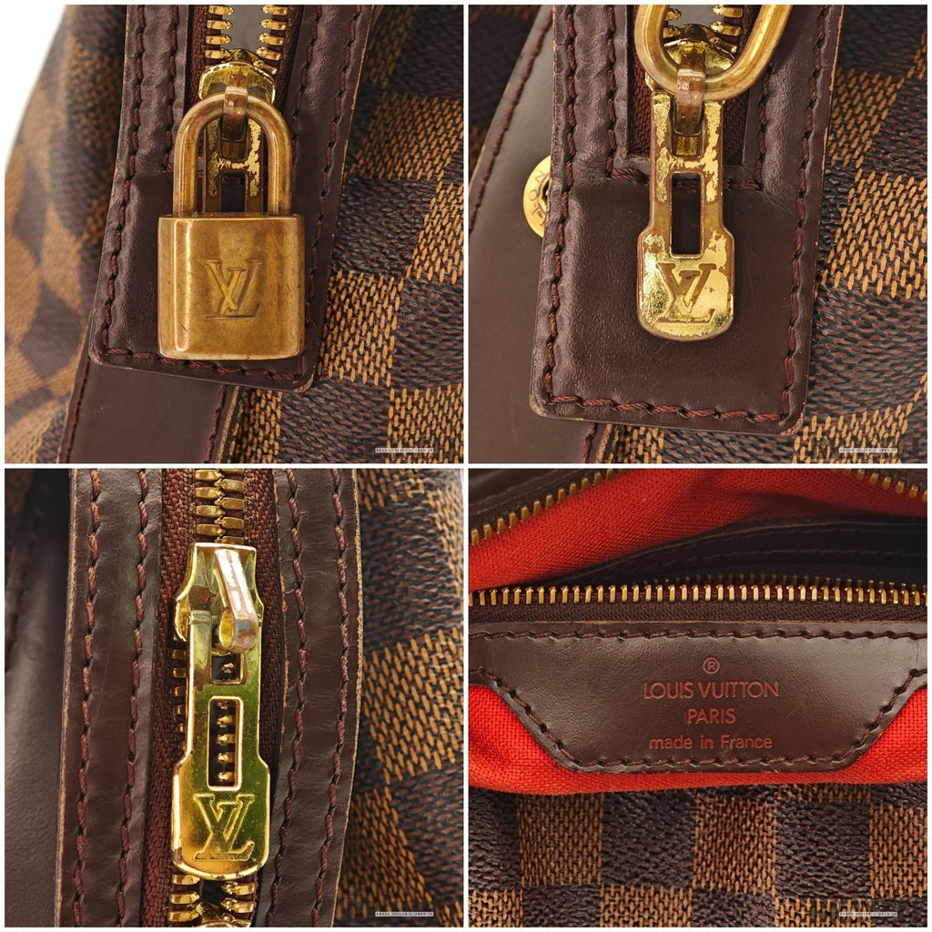 Louis Vuitton Chelsea N51119 Handbag Tote Bag Horizontal Large Capacity Brown