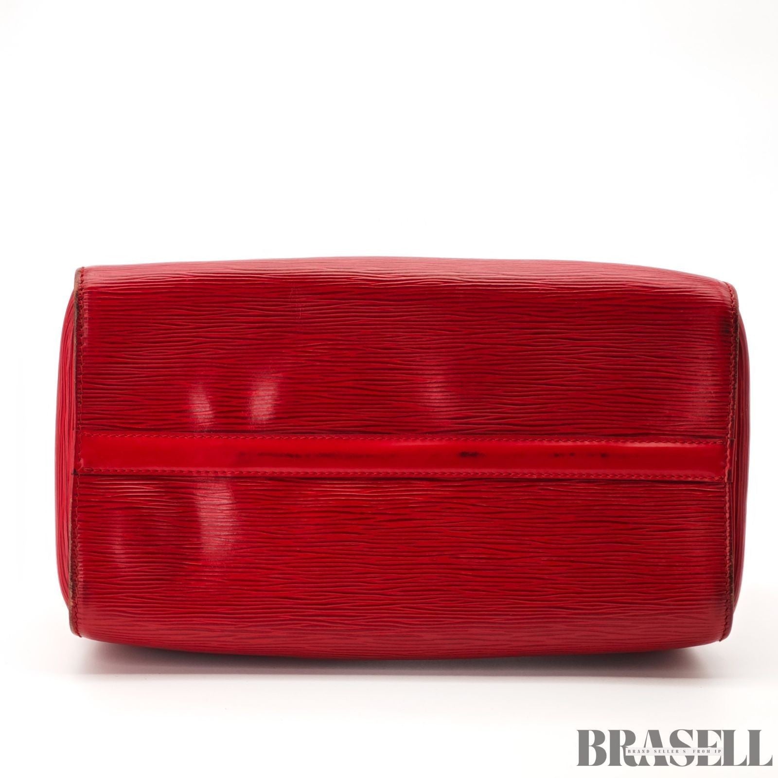 Louis Vuitton Epi Leather Speedy 30 Red Vintage Handbag Mini Boston Bag Women