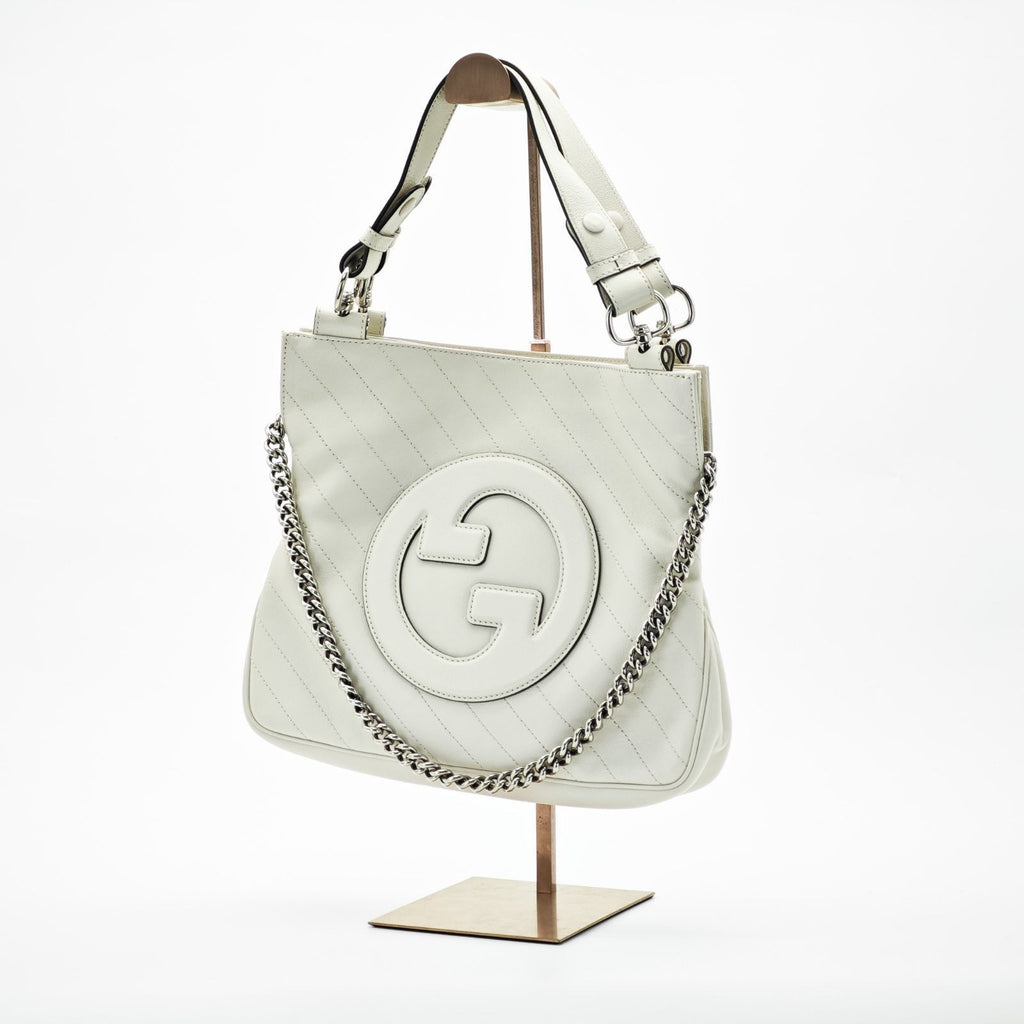 GUCCI Blondie Tote Bag Beige Color Women’s with Dust Bag