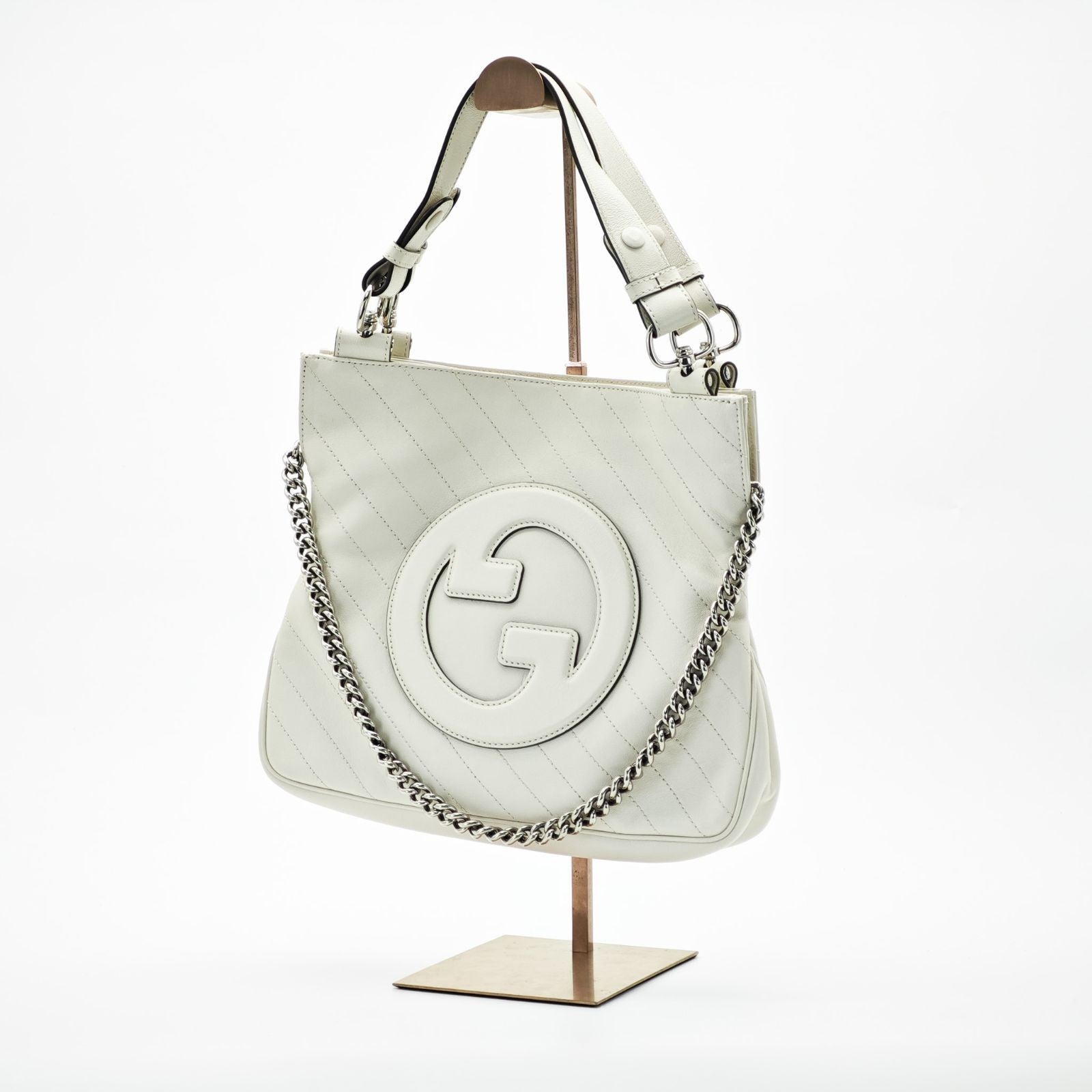 GUCCI Blondie Tote Bag Beige Color Women’s with Dust Bag