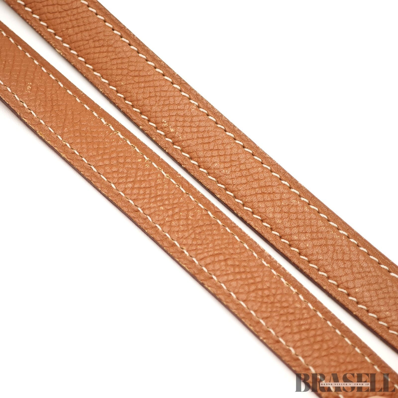 HERMES Mini Evelyne Shoulder Bag Crossbody Gold Brown Taurillon Clemence Leather