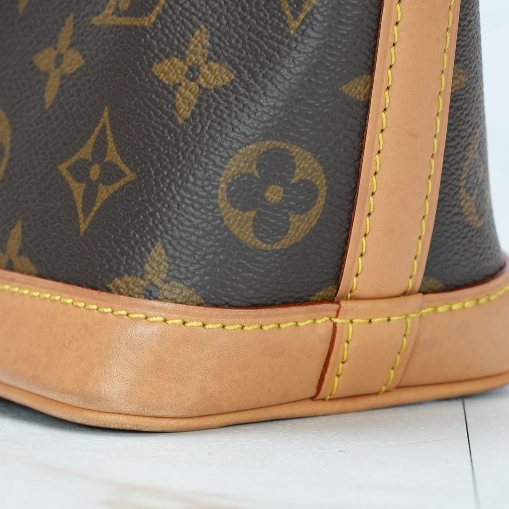 LOUIS VUITTON Nano Noe Monogram M81266 Handbag/Shoulder Bag/Bucket Bag Brown