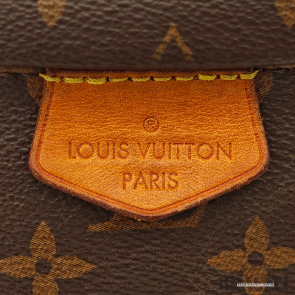 LOUIS VUITTON Monogram Bum Bag Canvas M43644 Brown Crossbody Bag Auth