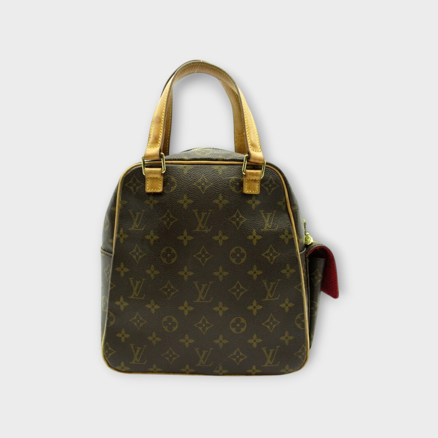Louis Vuitton Excentri Cite M51161 Monogram Tote Bag Canvas Leather Brown【B】