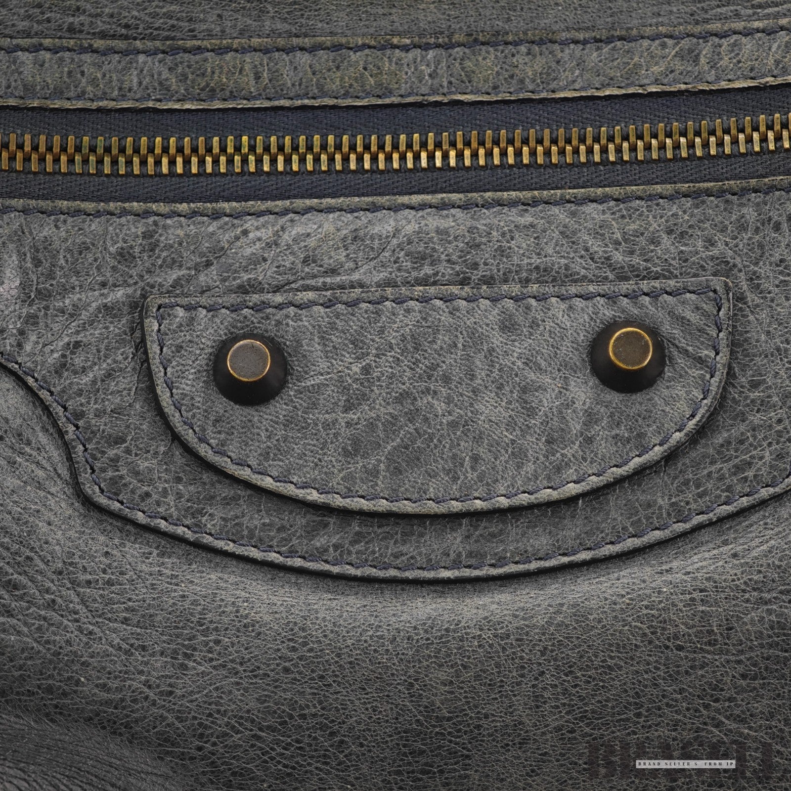 BALENCIAGA The Day Shoulder Bag Leather Hobo Bag Black