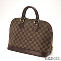 Louis Vuitton Hand Bag N51131 Alma Ebene Damier Canvas Brown FL1014