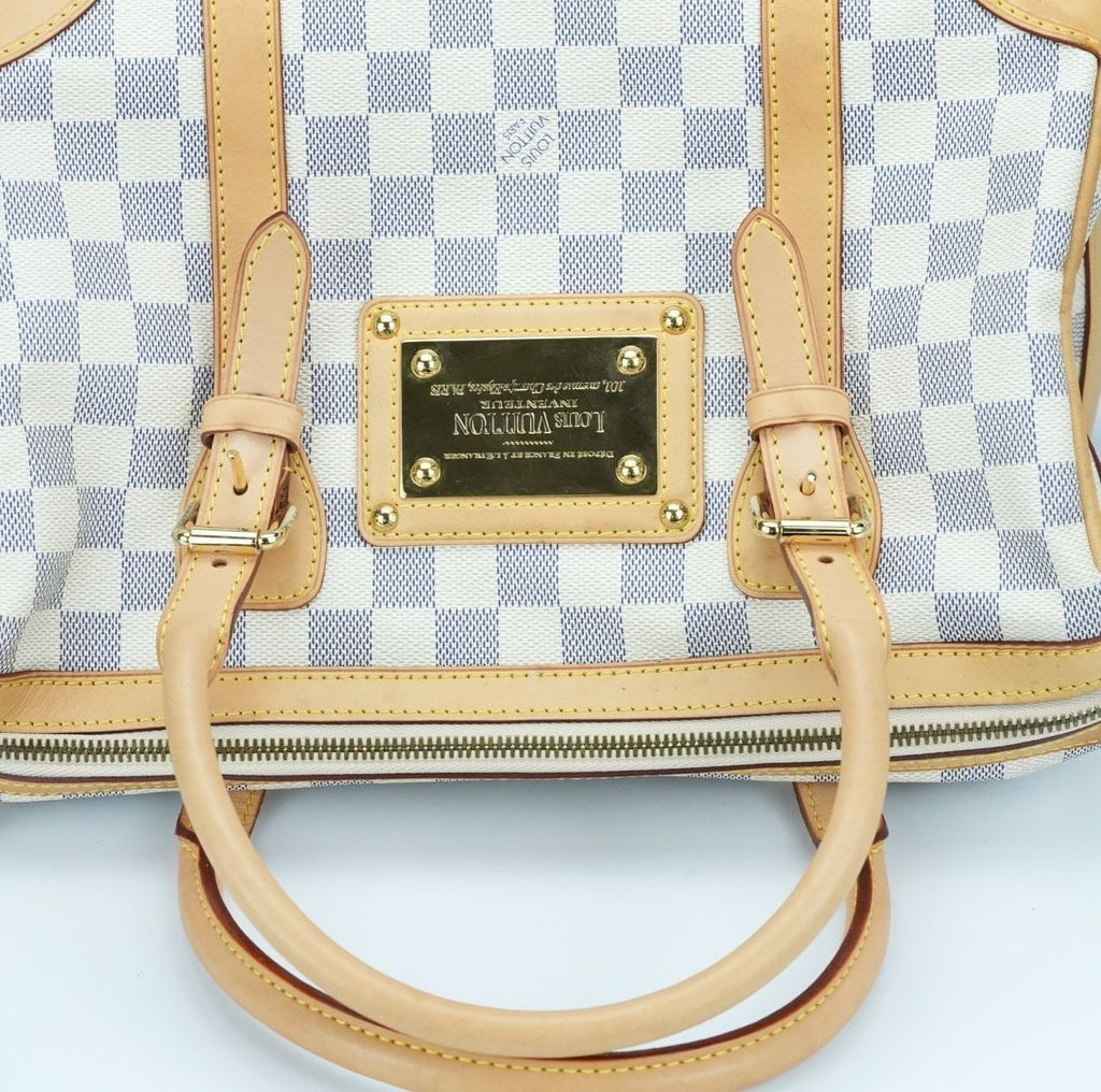 LOUIS VUITTON Berkeley N52001 Boston Bag Travel Large Capacity White