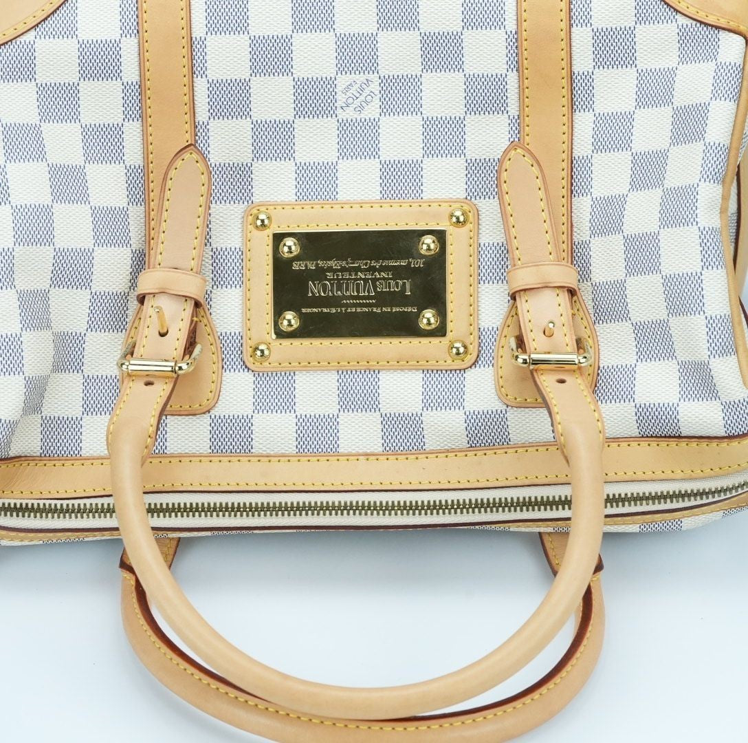 LOUIS VUITTON Berkeley N52001 Boston Bag Travel Large Capacity White