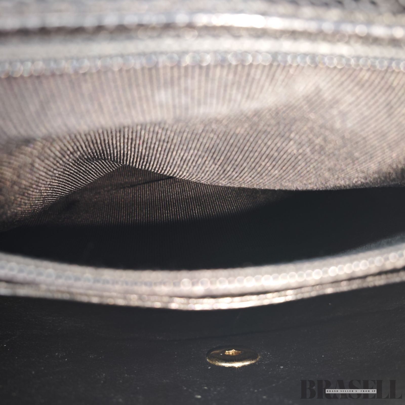 CHANEL Top Handle Bag Caviar Leather Handbag Black Women's with Dust Bag Card