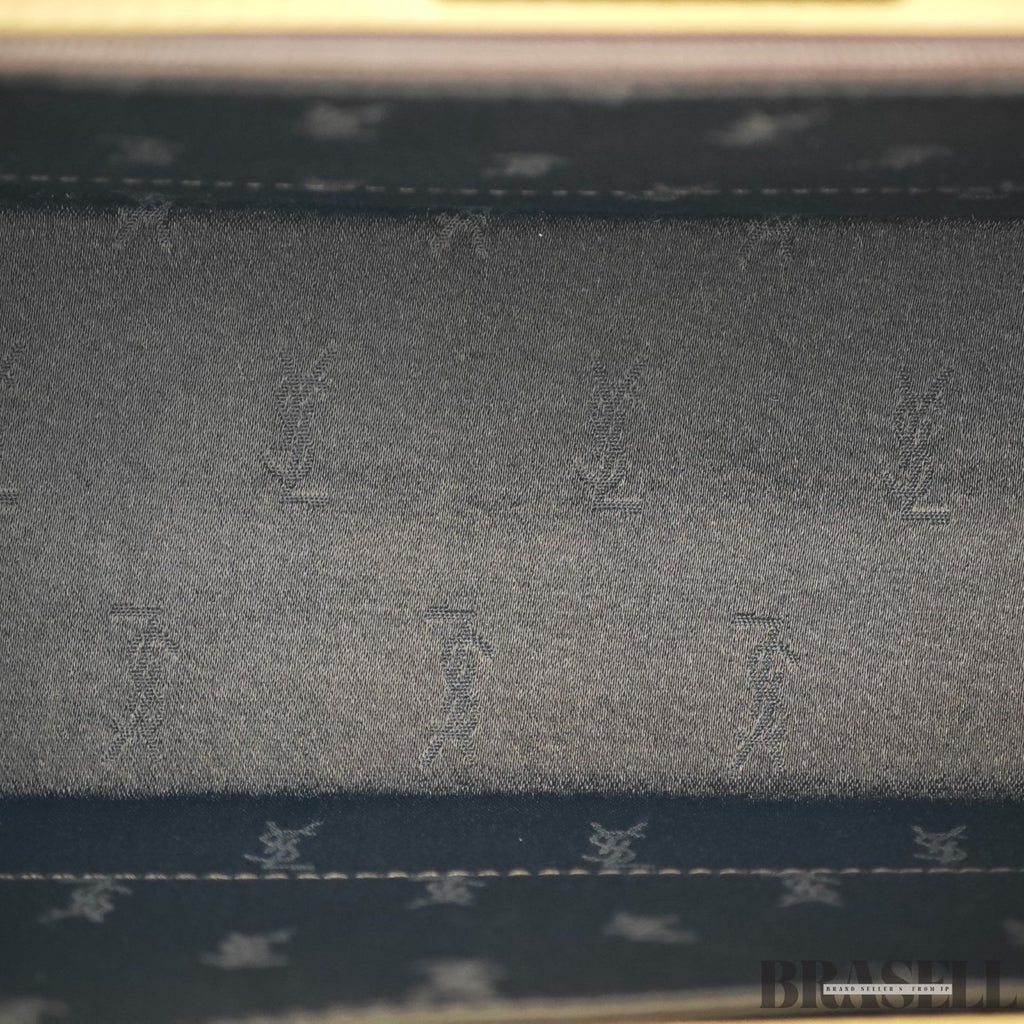 Yves Saint Laurent Vintage Style Top Handle Bag with Logo Hardware