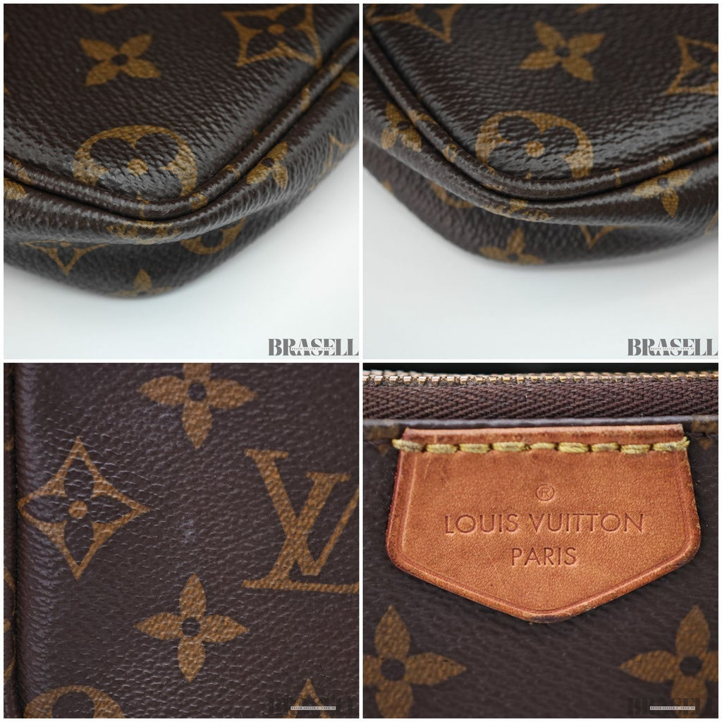 Louis Vuitton Multi Pochette Accessoires M44813 Shoulder Bag Brown w/Coin Case
