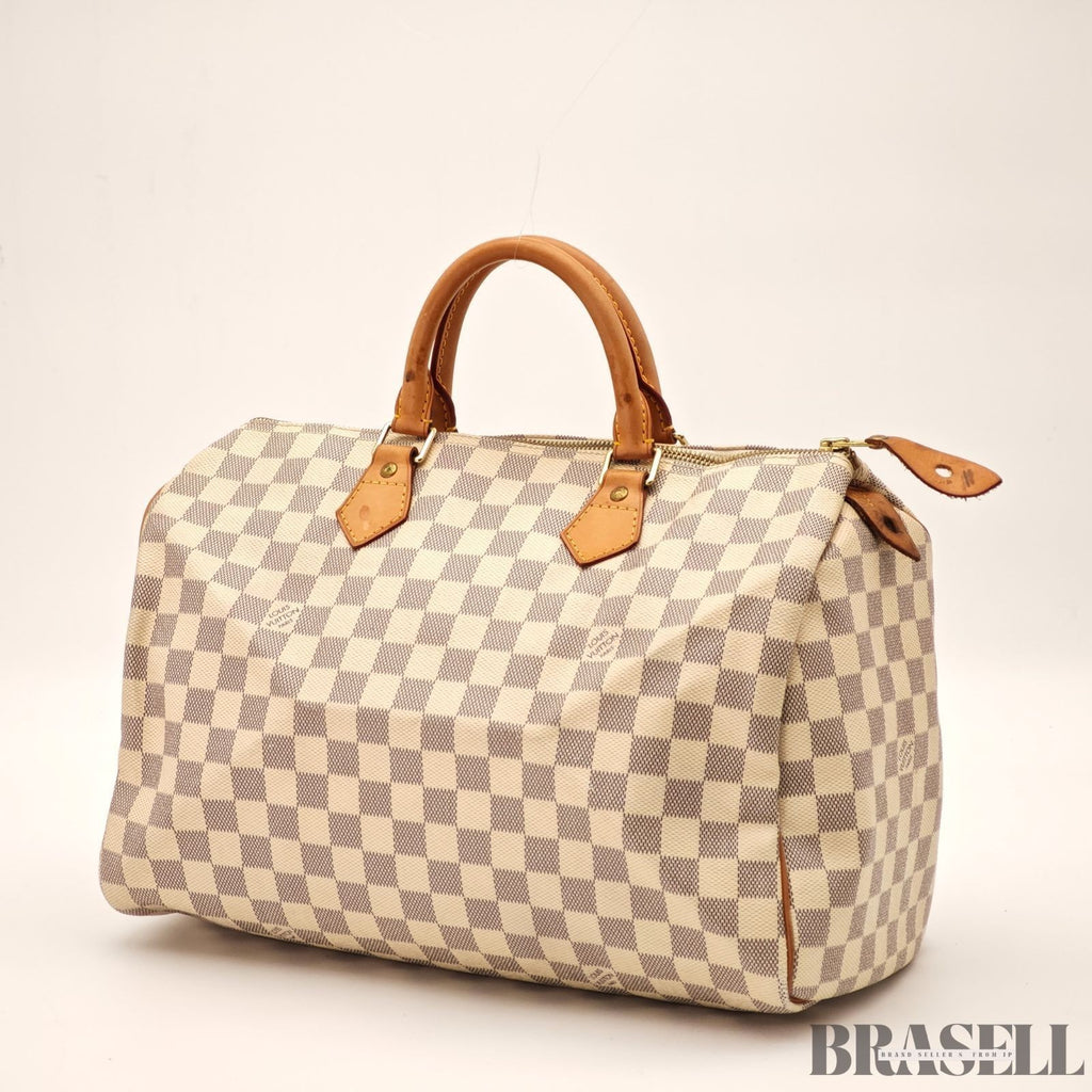 LOUIS VUITTON  Damier Azur Speedy 35 N41535 Handbag White Boston Bag Women's
