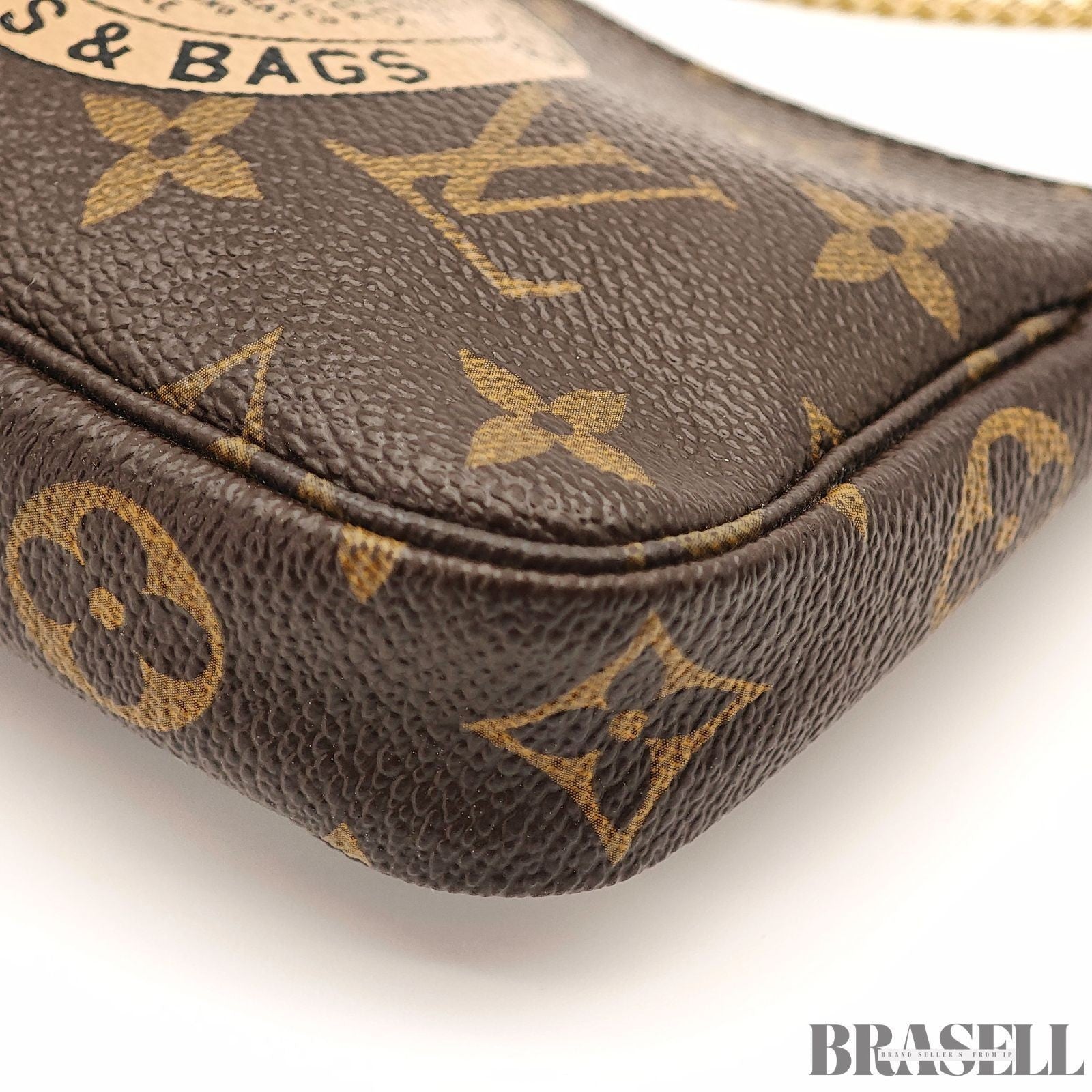 Louis Vuitton Mini Pochette Accessoires M60153 Bag Handbag Compact Brown Women’s