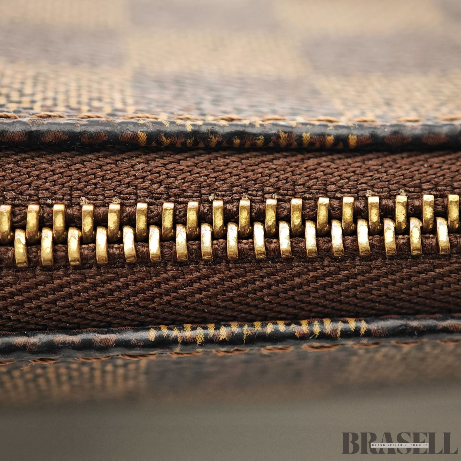 Louis Vuitton Damier Pochette Accessoires N51985 Handbag Monogram Canvas Brown