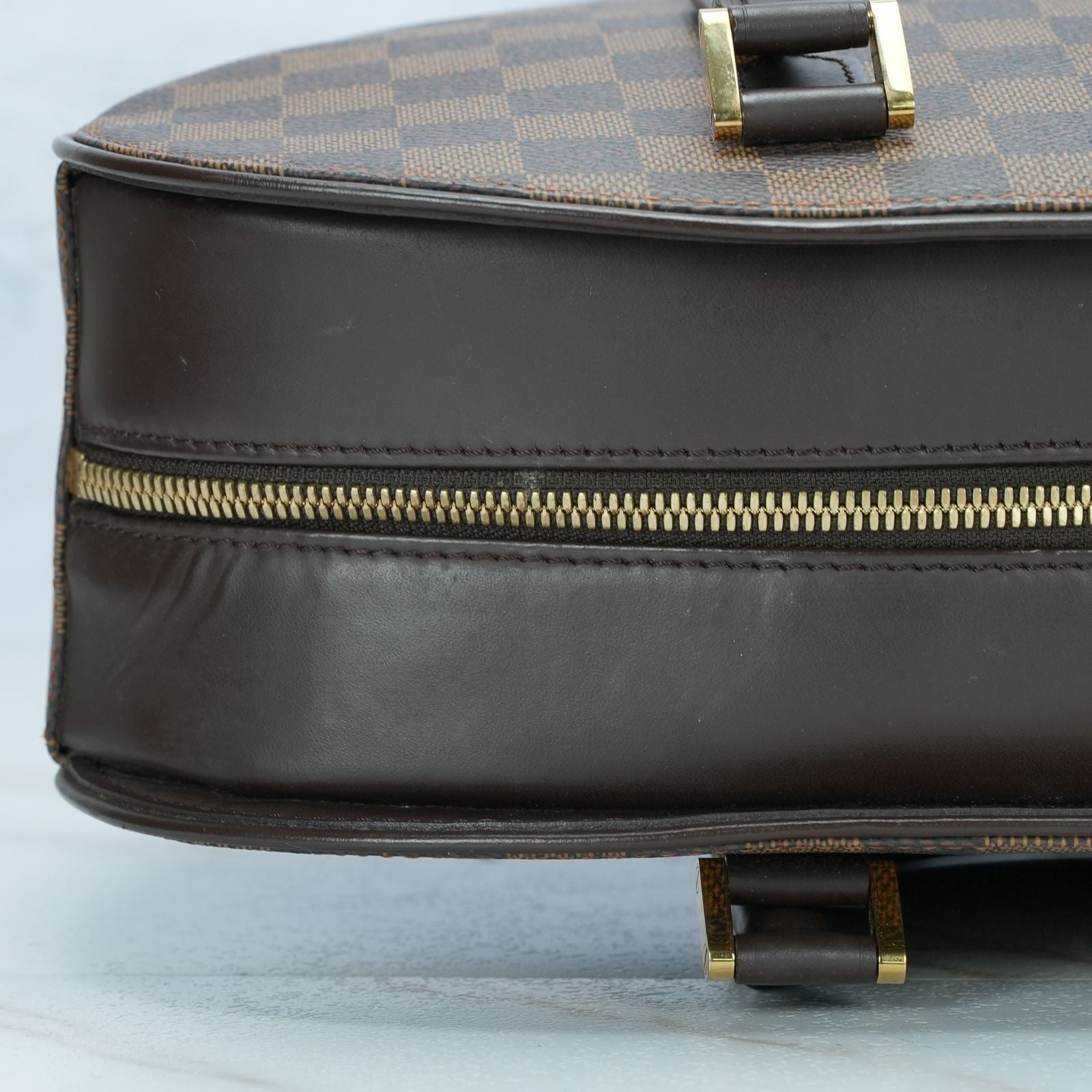 LOUIS VUITTON Damier Saria Horizontal N51282 Handbag Brown Shoulder Bag