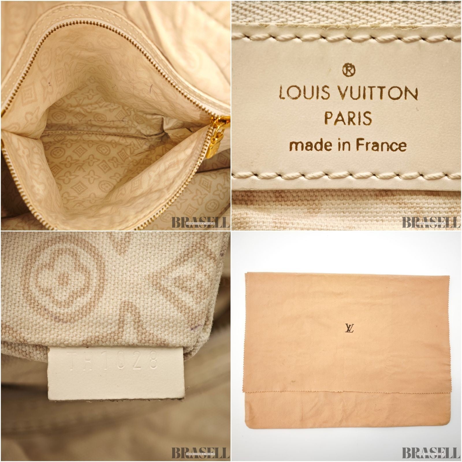 Louis Vuitton Tahitienne PM M95674 Tote Bag Large Capacity Sable Beige
