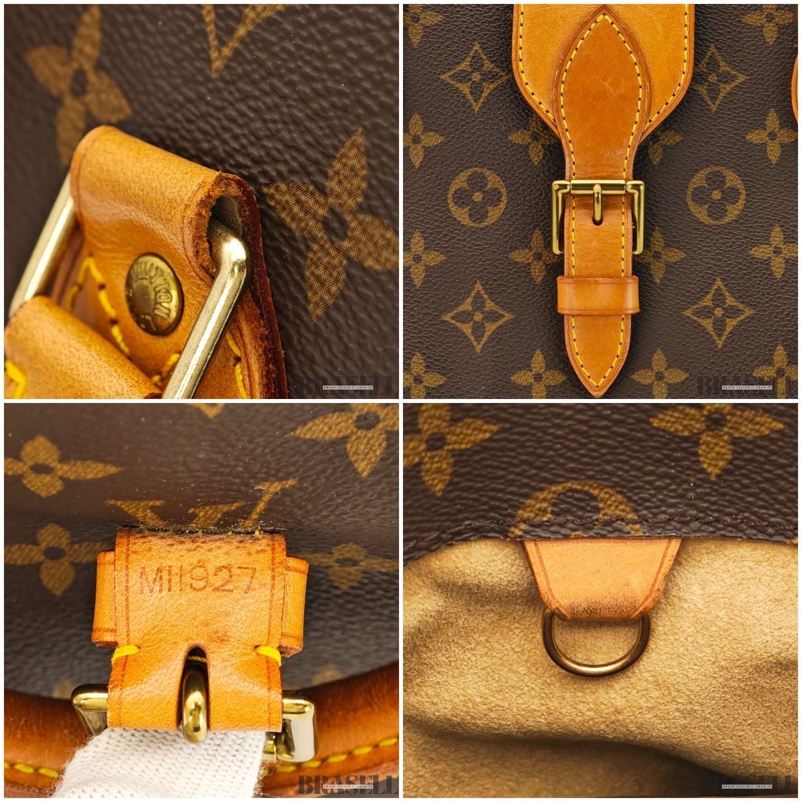 Louis Vuitton Monogram Rivoli M53380 Business Bag Handbag Brown Canvas Unisex