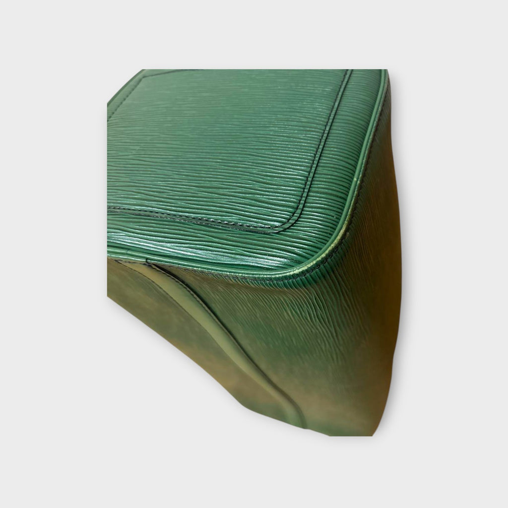 Louis Vuitton Speedy 35 M42994 Borneo Green Leather Gold Hardware 【B】