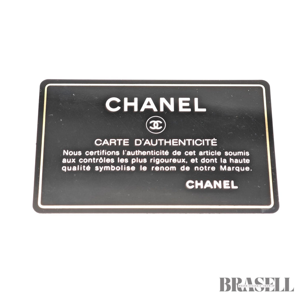CHANEL Top Handle Bag Caviar Leather Handbag Black Women's with Dust Bag Card