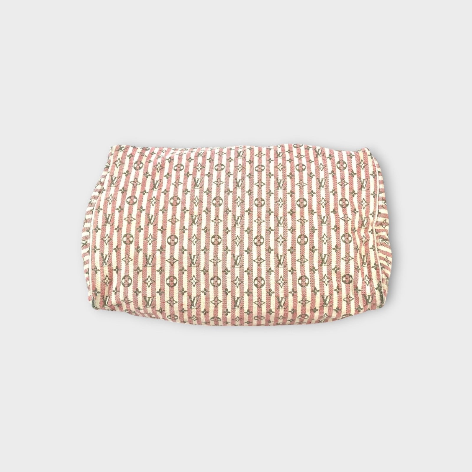 Louis Vuitton Monogram Mini Lin Croisette Speedy 30 Handbag Pink White M95501【B】