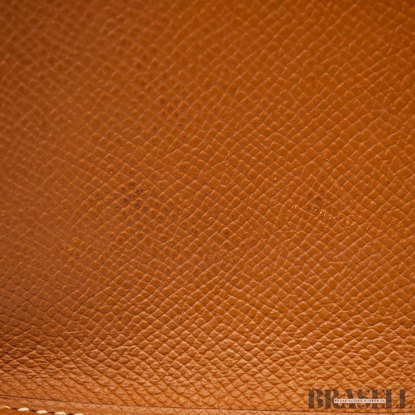 HERMES Mini Evelyne Shoulder Bag Crossbody Gold Brown Taurillon Clemence Leather
