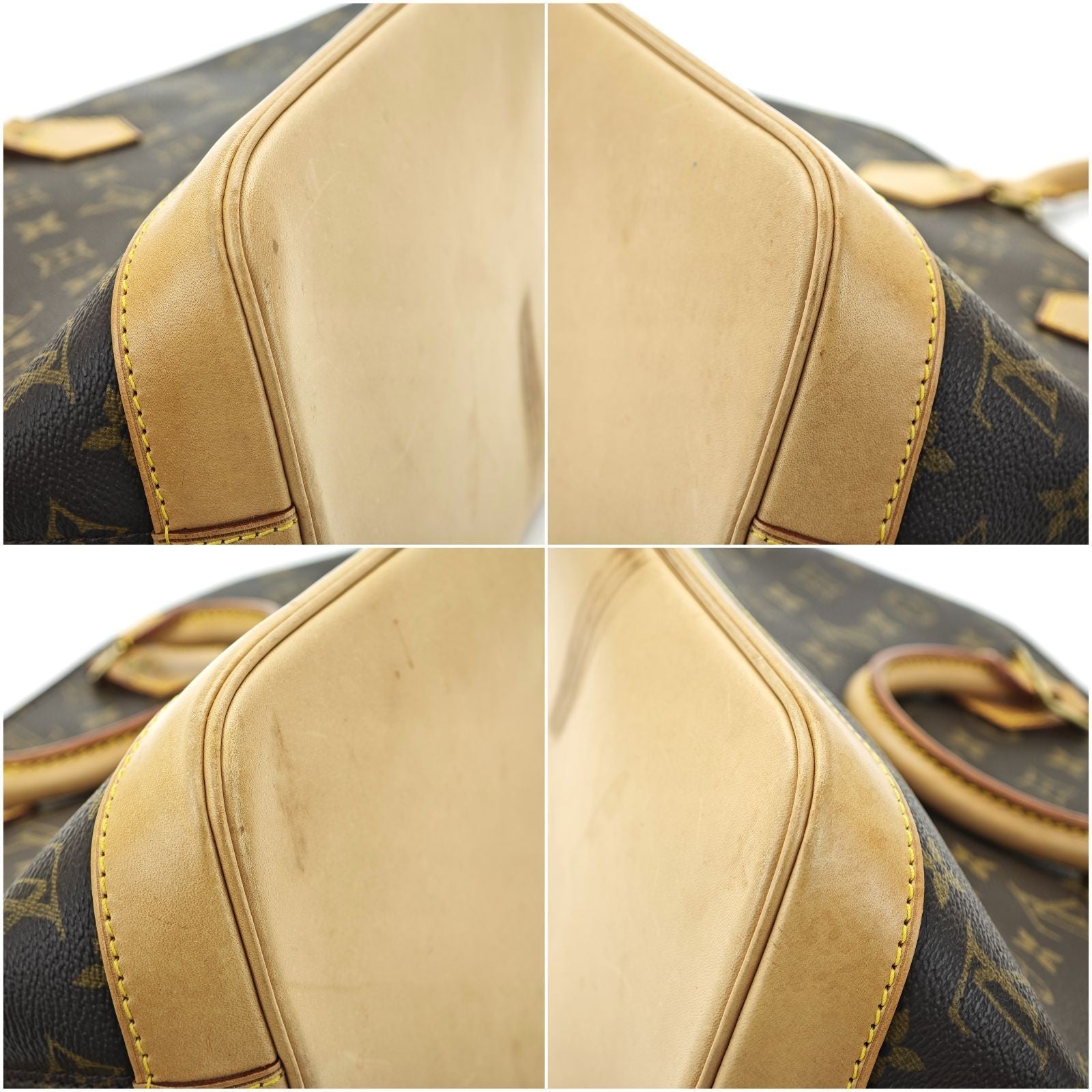 LOUIS VUITTON Monogram Alma M51130 Bag Brown Women's