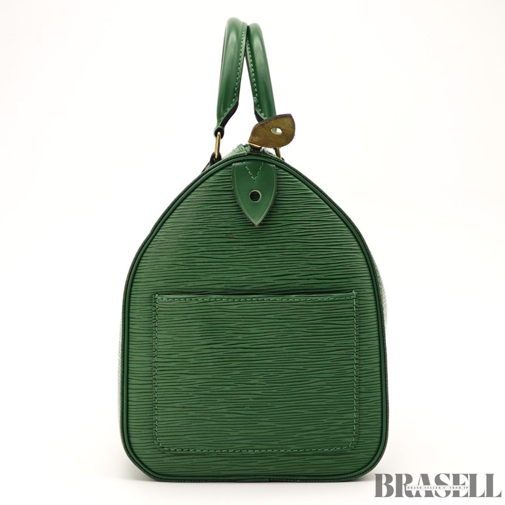 LOUIS VUITTON Epi Speedy 30 Hand Bag Mini Boston Borneo Green M43004 Leather