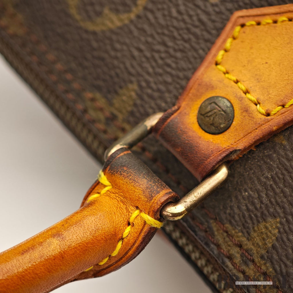 Auth Louis Vuitton Monogram Mini Speedy Hand Bag M41534 Mini Boston Bag Brown