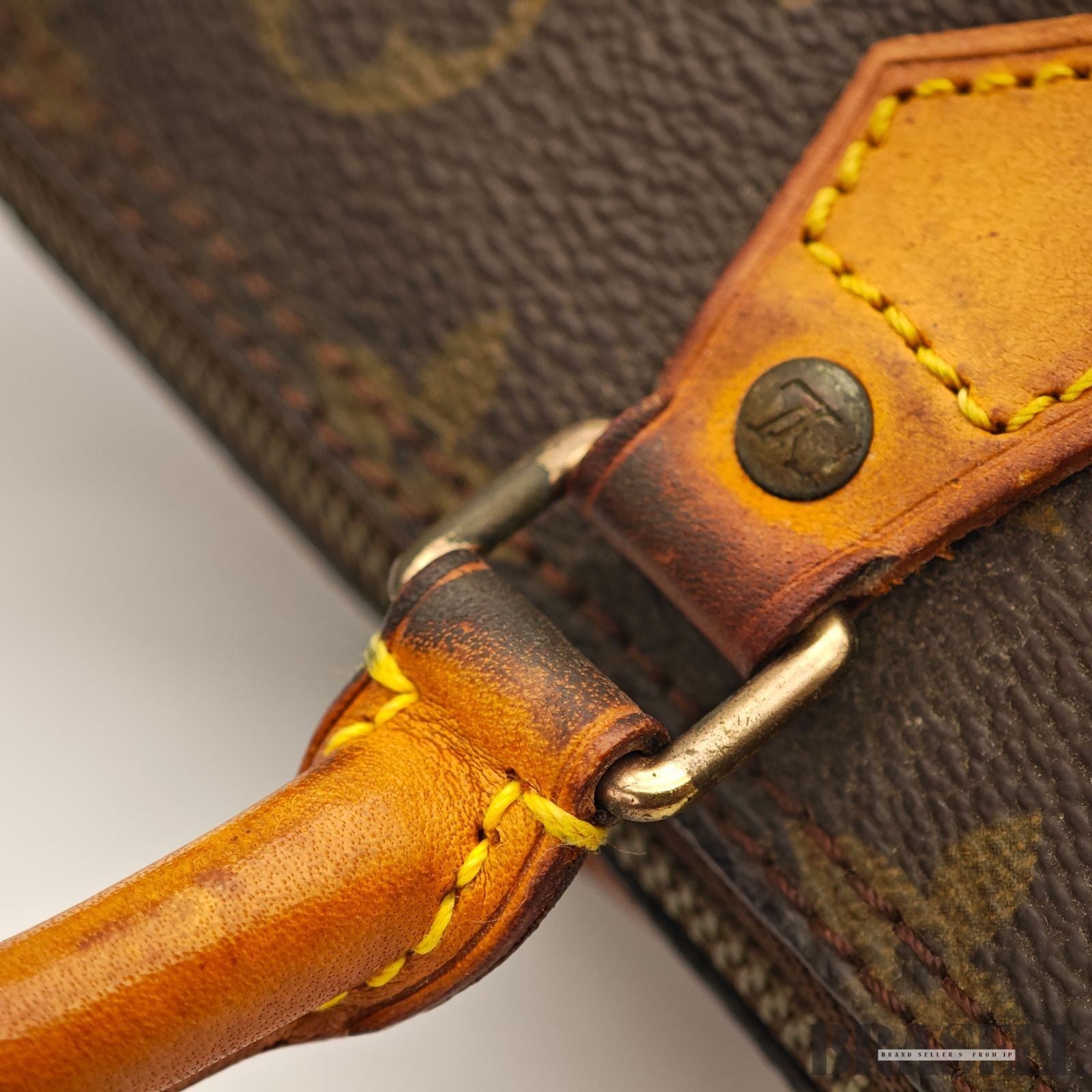 Auth Louis Vuitton Monogram Mini Speedy Hand Bag M41534 Mini Boston Bag Brown