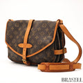 Louis Vuitton Saumur 30 M42256 Shoulder Bag Monogram Canvas Leather Brown