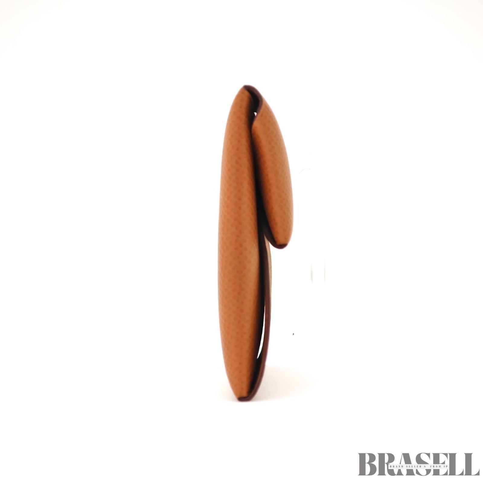 Hermes Bastia Coin Case Campact Wallet Leather France Gold Unisex w/Box