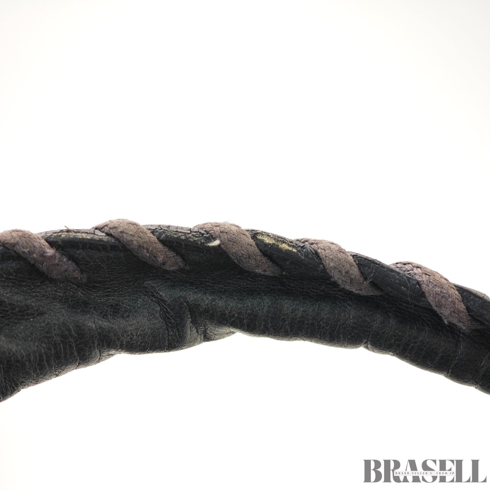 BALENCIAGA The Day Shoulder Bag Leather Hobo Bag Black