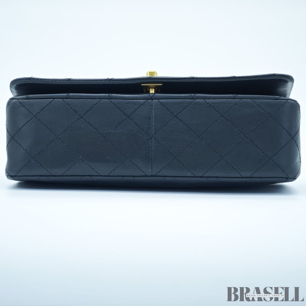 Chanel Matelassé 23 Lambskin Black 1192228 Shoulder Bag Flap Compact Black