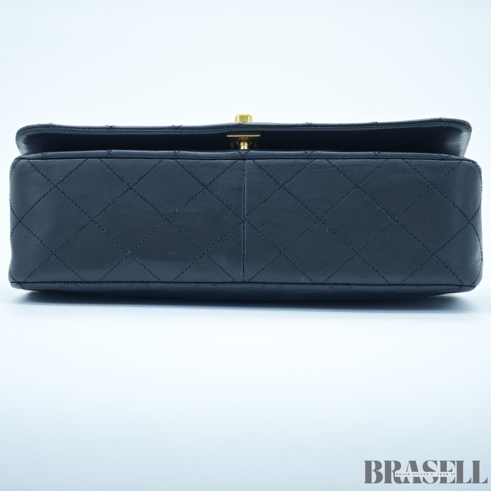 Chanel Matelassé 23 Lambskin Black 1192228 Shoulder Bag Flap Compact Black