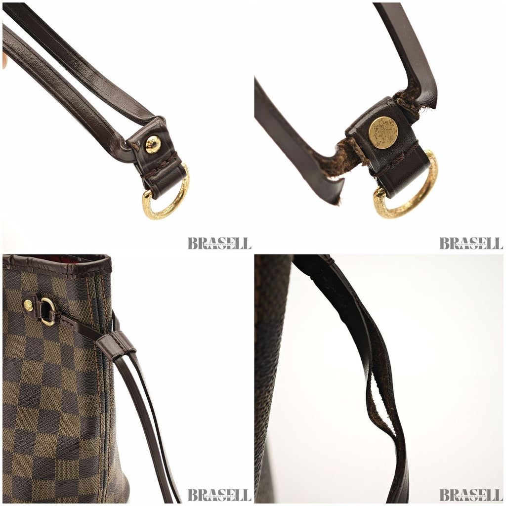 LOUIS VUITTON Neverfull PM N51109 Tote Bag Damier Ebene Dark Brown Women's