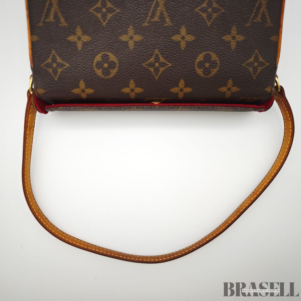 Louis Vuitton Recital M51900 Monogram Canvas Brown Handbag w/Box Dust Bag